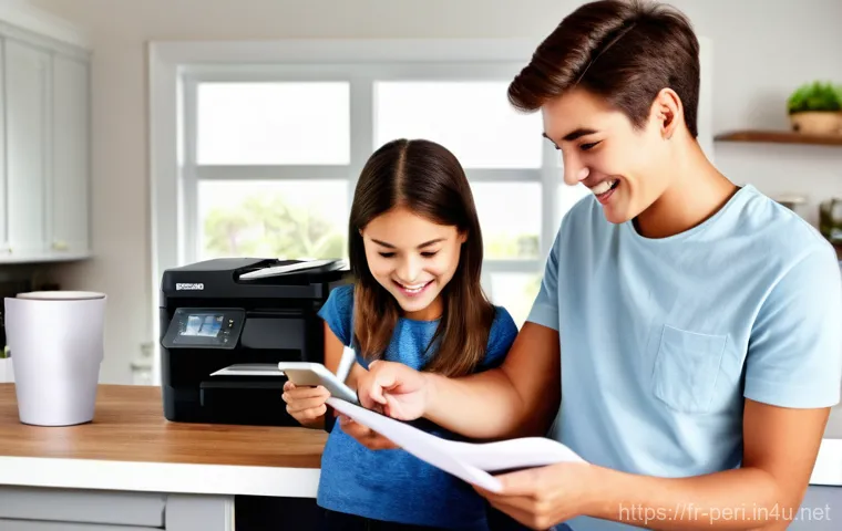 최신 프린터 무선 연결 설정 방법 - **Prompt 1: Seamless Wireless Printer Setup in a Modern Home Office**
    A bright, inviting image o...